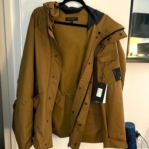Rag and Bone Rain Coat - Large, Brown, New